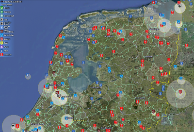 Google Earth visualisation of location, fuel type, and power output for over 50,000 power plants